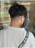 MEN’S HAIR/サーフカール/刈り上げセンターパート/船橋
