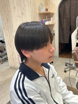 シュガー 仙台宮城野区(&Sugar) 【メンズ】縮毛矯正でサラッとした*マッシュスタイル*