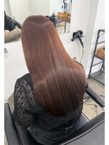 シム(sim)&nbsp;ブリーチ無しピンクブラウン　髪質改善