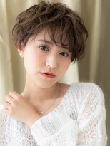 モッズヘア 越谷(mod's hair)&nbsp;ミルクグレージュ刈り上げショートマッシュパーマX越谷20代30代