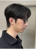 韓国マッシュショートニュアンスパーマツーブロックワックスなし