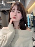 大人ボブ銀座レイヤーカット有楽町ミディアムボブベージュ