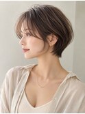 20代30代40代50代 大人 ナチュラルショート ミルクブラウン