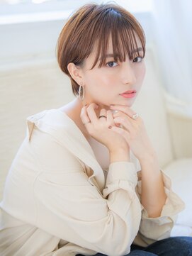 ネオリーブルノン 日吉(Neolive Runon) 愛され前下がり丸みショートボブデザインカラー