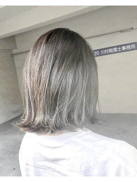 ヘアーアンドアトリエ マール(Hair&Atelier Marl) 【Marl】フォギーベージュカラーの外ハネボブ♪