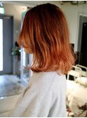 orange beige hair