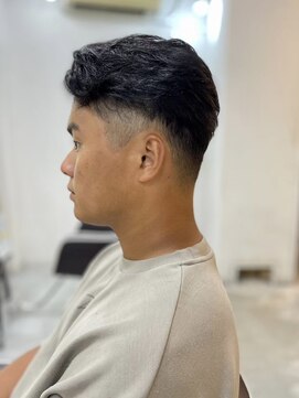 ソイクフ 四条大宮店(SOY-KUFU) 【soy-kufu】MEN'S HAIR束感アッシュブラックベリーショート