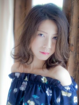 モニカ 横須賀中央店(Monica) デザインカラー/シルキーベージュ/グレージュカラー/斜めバング