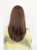 髪質改善 縮毛矯正 ロングヘア レイヤー 透明感カラー 韓国