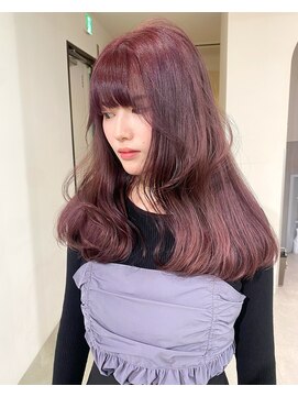 ニコフクオカヘアーメイク(NIKO Fukuoka Hair Make) 【NIKO】ブリーチなしピンク.ピンクカラー.レイヤーカット