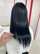 ジーナ 札幌(Zina)&nbsp;美髪＊ナチュラルカール＊ブルーブラック＊髪質改善【Zina札幌】