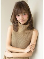 サードバイローラン(THiRD by ROULAND)&nbsp;ワンレンボブルフ×マロンベージュ