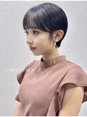 ボブショート中野グレージュハイライトケアブリーチイルミナ