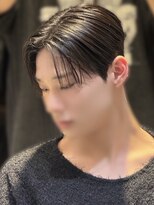 アルム オモテサンドウ(ALLM omotesando) 韓国ヘア ニキ風センターパート ダウンパーマ メンズ 表参道