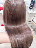 大人ロングクラシックティーラテ似合わせ小顔レイヤーカット