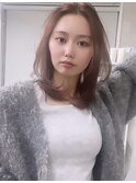 ハッシュレイヤー×愛され艶ブラウンカラー/20代/30代/40代