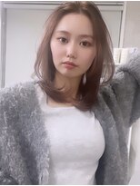 ココロヘアー ウィル 半田山店(Cocolo hair Will) ハッシュレイヤー×愛され艶ブラウンカラー/20代/30代/40代