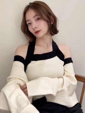 ゴカン バイ ジル ブラン 名古屋(Gokan by JIL BLAN) ハイライトバレイヤージュダブルカラーショートカット30代40代