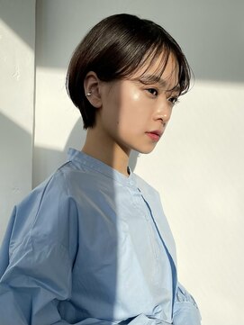 フォト 新宿(foto) イメチェンカット/ショート/アッシュベージュ/小顔