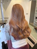 サンク 原宿 表参道(cinq) ミルクティーベージュピンクベージュくびれボブワイドバング