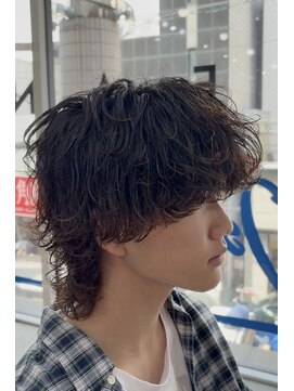 オーシャントーキョー 大阪(OCEAN TOKYO) 波巻きパーマメンズツイストスパイラルパーマツーブロック