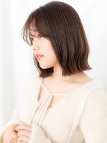 カバーヘア ブリス 川口(COVER HAIR bliss)&nbsp;伸ばしかけ大人可愛いオリーブブラウンロブ//川口20代30代