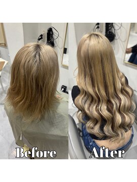 ファボ 心斎橋アメ村店(Fav) 《シールエクステ》brown highlight