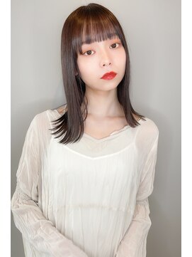 ヘアメイクアモーレ 光の森店(Hair Make Amore) 髪質改善ストレート×アールグレイベージュ