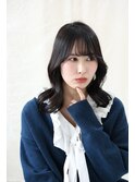 大人可愛い×韓国風ヘア
