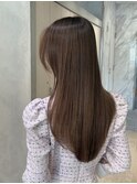 暗めカラー/韓国風巻き/レイヤーカット/髪質改善/縮毛矯正/池袋