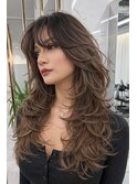 レイヤーカット/バタフライカット/カーテンバング/ハイレイヤー