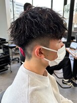 エルマーク メンズパーマ 心斎橋(L-MARK)&nbsp;アップバング/フェザーパーマ/フェード/ツイスト/men's