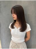 ミルクティーベージュ/レイヤーボブ/韓国巻き/顔周りカット/銀座