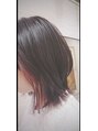 ブリリア(Brillia) ウルフボブ インナーカラー ほんのりピンク