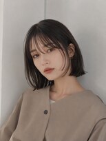 ワゴンバイアフロート(Wagon by afloat)&nbsp;ヘイリーボブ20代30代韓国風ボブ×大人切りっぱなしボブ前髪あり