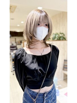 ヘアスペース エアリス(Hair space Earth) レイヤーカット×猫カラー