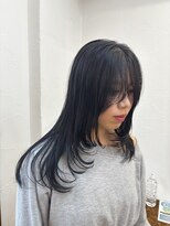 モップス アール(MOPS R)&nbsp;透け感暗髪ロングレイヤー