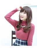 【ロング】ピンクベージュで女子力アップカラー