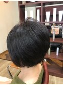 トップふんわり前下がりレイヤーボブ