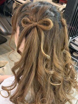 シム テンジン(hair & beaty SIM tenjin) ライブヘアセット♪