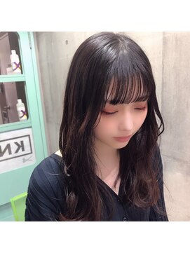 インク 渋谷(INK.) 韓国風/カーキグレージュ/大人かわいい/フェザーバング[渋谷]