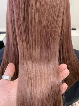 アヴァンス 深井店(AVANCE.) ピンクベージュ×ケアブリーチ×ダブルカラー