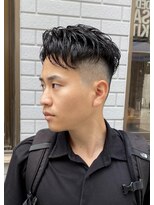 ドルクス 日本橋(Dorcus)&nbsp;神田　日本橋　韓国風フェードスタイル　カットメンズ髪型短め