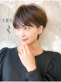 分け目なし大人ショートヘア/ひし形ショート/30代40代50代