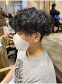 刈り上げマッシュ×波巻きパーマ【Remii札幌】