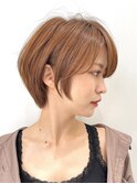 30代40代大人女性/前髪ありショートボブ/ショートヘア/髪質改善