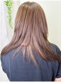 20代30代ハイライトレイヤーカット透明感3Dカラーベージュ