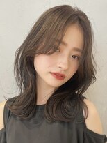 ノイ(noi)&nbsp;顔周りレイヤーカットグレージュカラーくびれボブベージュカラー