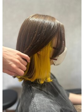 ビス フルール 日暮里店(Vis fleur) インナーカラー/イエローカラー