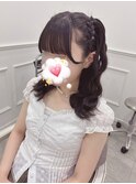 ぱっつん前髪×流しサイドバング＊まゆ